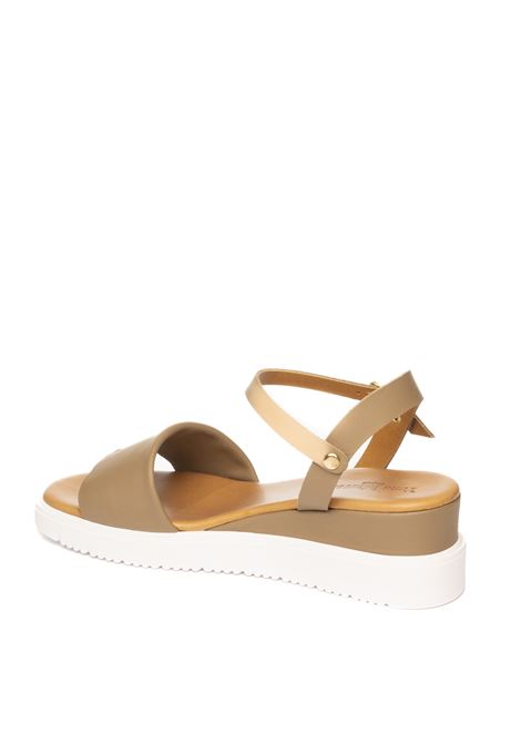 Taupe leather sandal YUNA MARSELLA | FZ3-02VIT-TAUPE